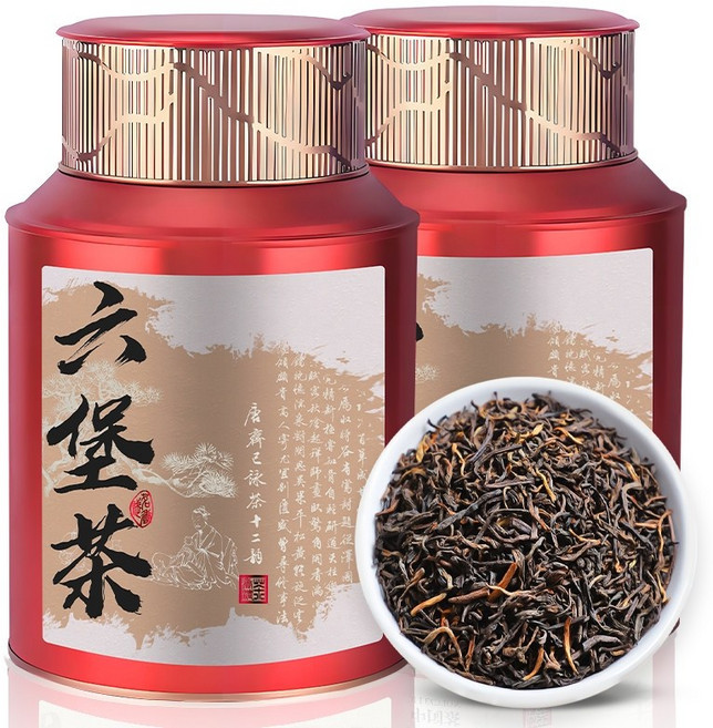 이심일품 육보차 오주 광서 흑차 정통 명차 500g, 1세트