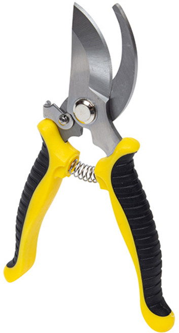 지오비즈 전지가위 고급형 반월형 옐로우, 1개