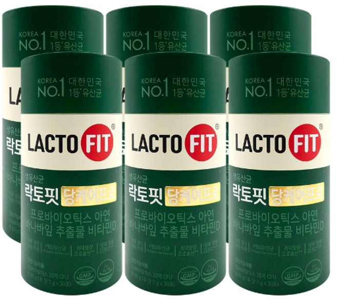 기타 종근당건강 락토핏 당케어 프로 2g x 30포 6박스 /An, 6개