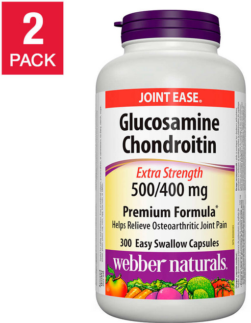 웨버네추럴스 글루코사민 & 콘드로이틴 설페이트 캡슐 300정 2개, 1개, 600정
