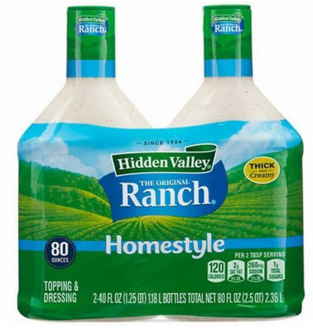 히든밸리 디 오리지널 랜치 드레싱, 1.182L, 2개
