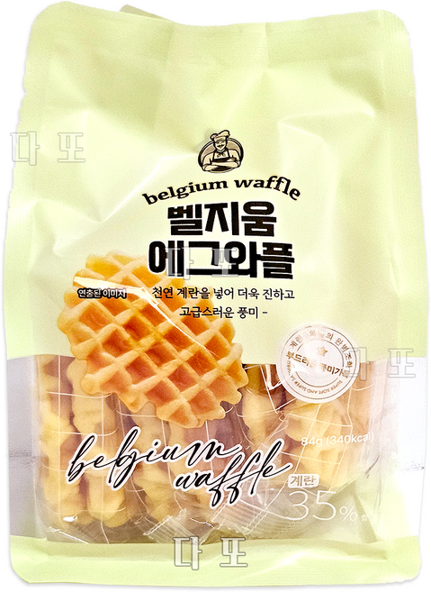 벨지움 에그 와플, 1개, 84g