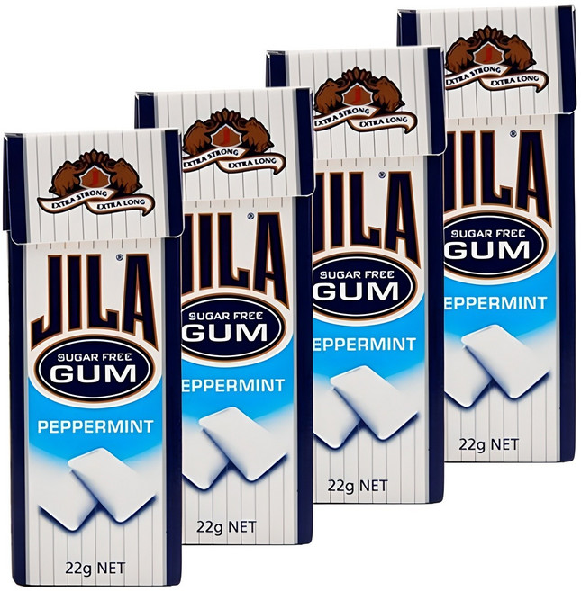 JILA 페퍼민트 껌, 22g, 4개