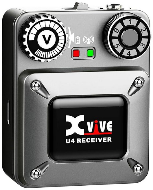 스튜디오 밴드 리허설 라이브 공연을 위한 Xvive U4 무선 인이어 모니터 시스템 프로페셔널 IEM 시스템 송신기 및 벨트팩 수신기(U4), U4RX