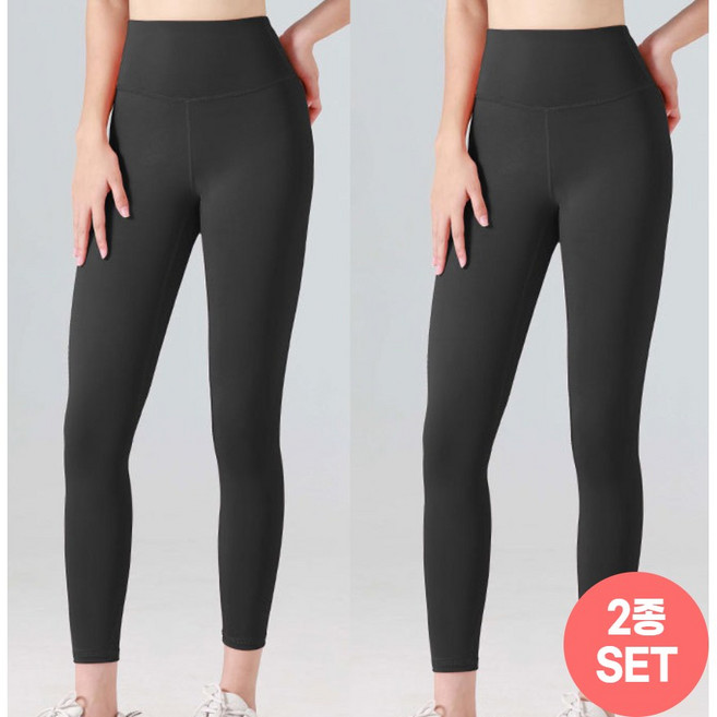 라온투유 하이웨스트 힙업 레깅스 2p