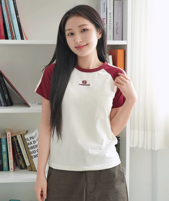 [키140/키150/키160] 키키코 자수트랙나그랑반팔티 여름 반팔티
