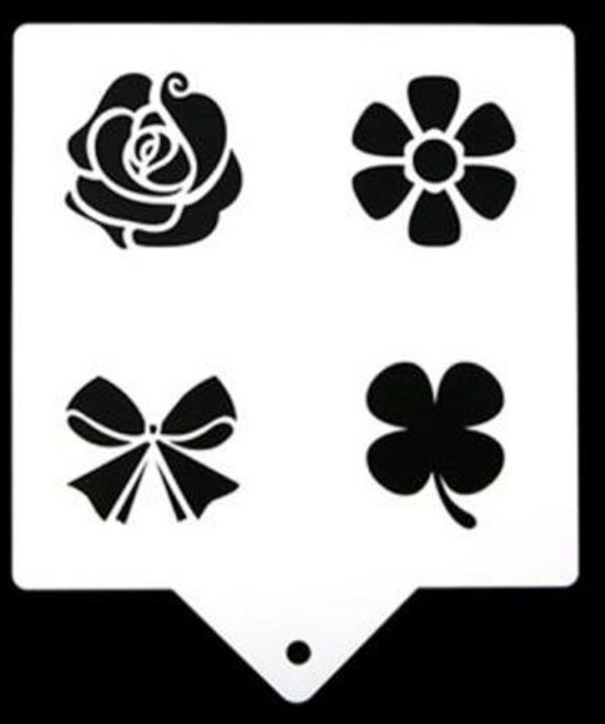 카페테리아 데코 도안 스텐실(떡답례B) 1개