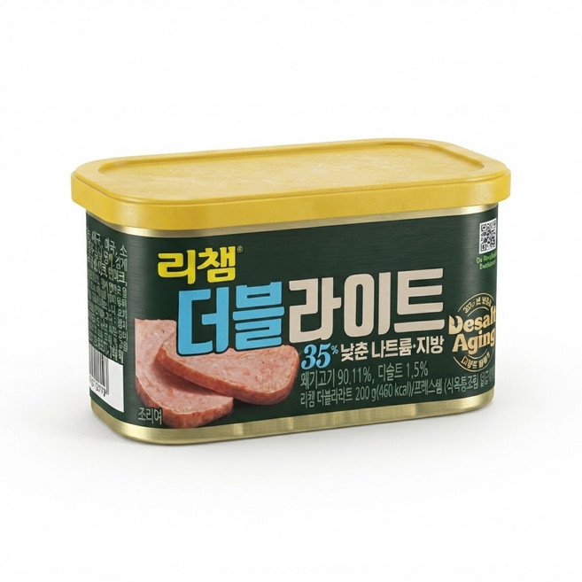 리챔 더블라이트 200g 6개 동원 스팸 캔