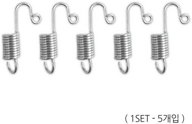 메탈 스프링 배너 거치대 현수막 걸이, 1세트, 스프링 5개입