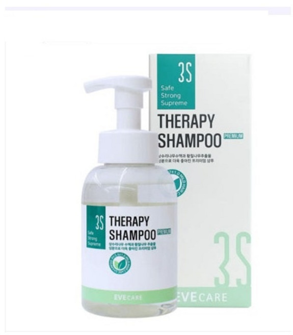 3S 테라피 프리미엄샴푸 380ML 자연원료 민감성 가려움증 빈모, 1개