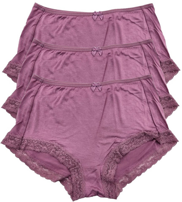 이너라인 빅사이즈 텐실 레이스 맥시 여성팬티 3P