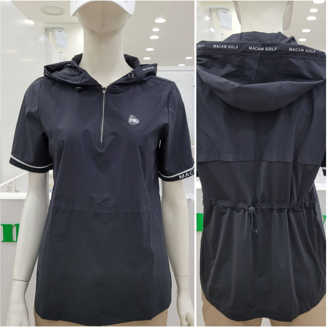 마코 모다남양주 여성 허리스트링 후드티셔츠 MPW2TH7317_GN