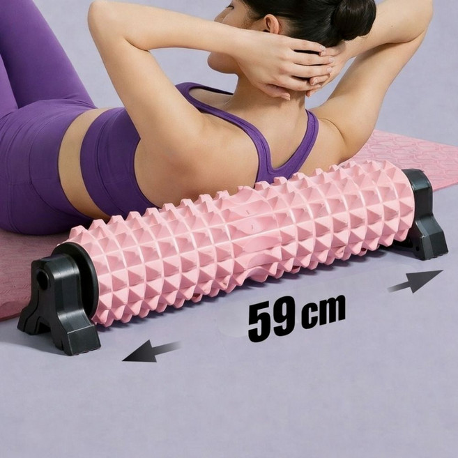 아티즌 EVA 폼롤러 마사지 홈트 스트레칭, 핑크, 1개