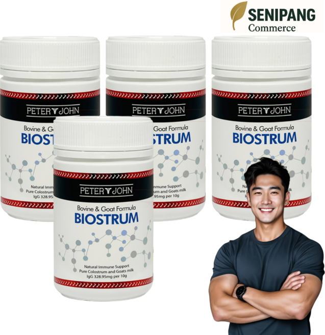 피터앤존 뉴질랜드 산양유 초유 단백질 바이오스트럼 츄어블 300정 x 4통, 4개, 408g