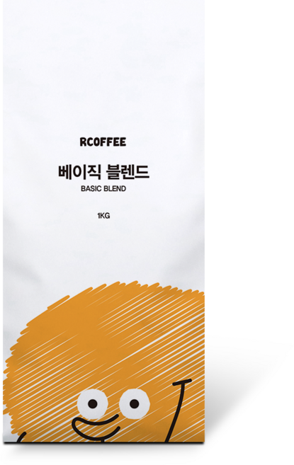 알커피 베이직 블렌드 원두 커피, 1개, 1kg