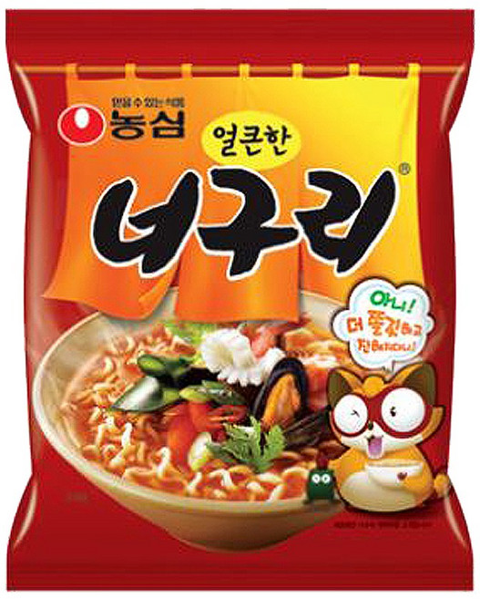 농심 얼큰한 너구리 120g, 1개