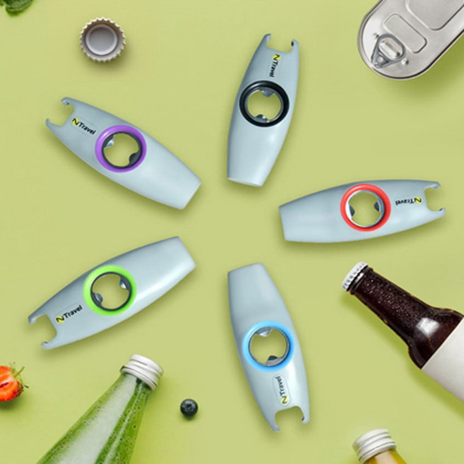 엔보우 다용도 멀티 만능 오프너 병따개, 1개, 블랙(BLACK)