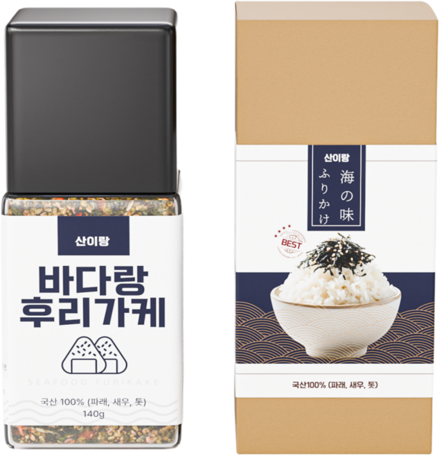 오차즈케 김가루 산이랑 바다랑 후리가케, 1개, 140g