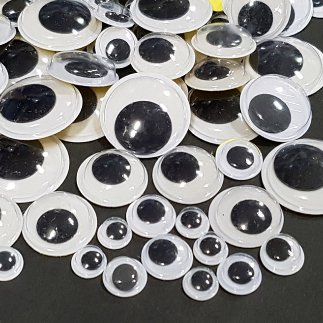 핸디몰 스티커 인형눈(원형혼합)40g(약300개)