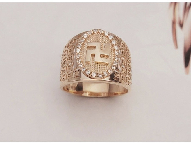 14k 불자 불교 만자 럭셔리반지