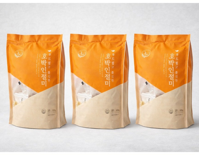 창억 은은한달콤함이매력적인 호박인절미 (50gx10개) 개별포장으로보관및휴대가간편 가벼운아침 든든한간식으로제격, 3개, 500g