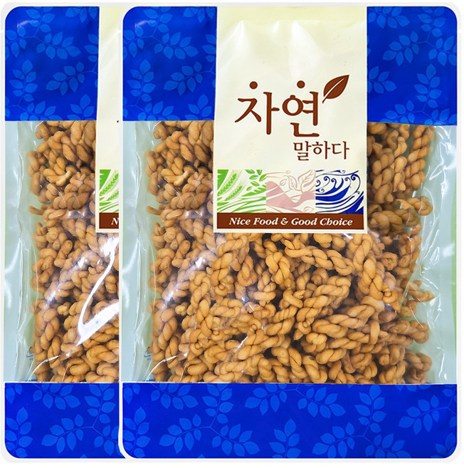 [가온애] 미니 꽈배기 과자, 500g, 2개