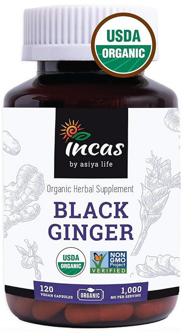 태국검은생강 끄라차이담 INCAS 120 캡슐, 120정, 1개