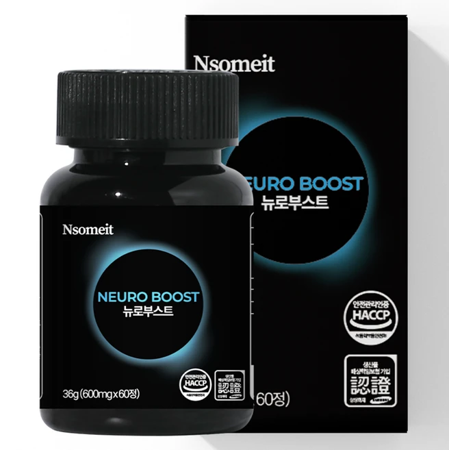 엔썸잇 뉴로부스트 L도파 포커스온, 1개, 60정 - 쿠팡