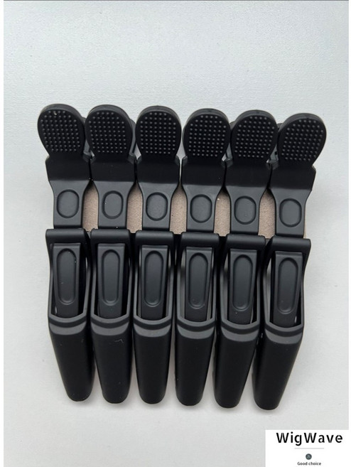 커트핀셋 실리콘코팅 논슬립 무광 대핀(6입) 티라노 헤어핀셋 미용사 국가고시 자격증 시험용 학원용 지참준비 실기재료 5번, 1개, 검정 무광 6입