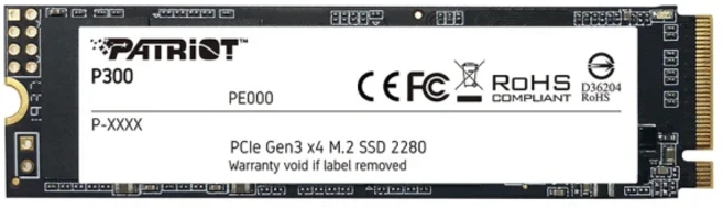 PATRIOT P300 PCIe Gen3 x4 M.2 2280 SSD, G