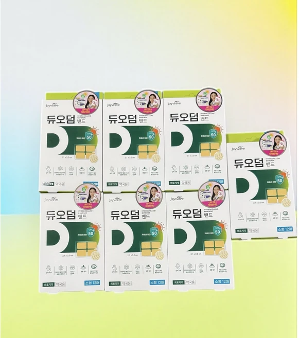 제이웨이브 듀오덤 밴드 소형 12p, 7개 - 쿠팡