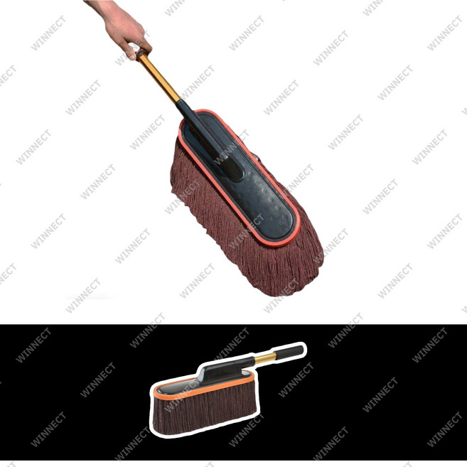 458yivu 자동차 먼지떨이 세차 도구 차량용 먼지 제거 스노우 브러쉬 왁스 밀대 소프트 브러쉬, 1개