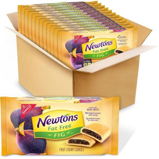 Fig Newtons 쿠키 과자 뉴턴스 지방 없음 소프트 과일 쫄깃한 무화과 바 12개입 10온스 팩