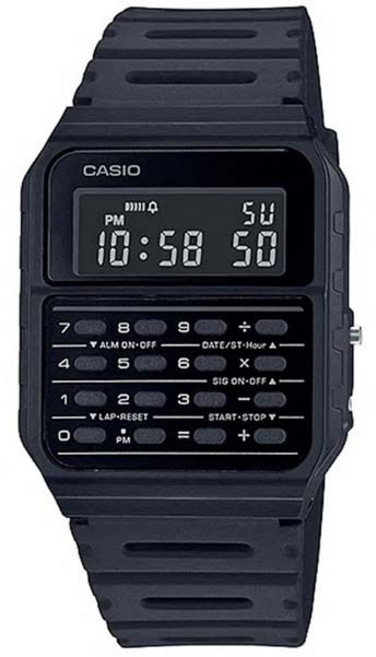 카시오 CA-53WF-1B 남성 데이터뱅크 계산기 전자 시계 a