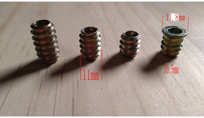 詩木愉手作 M6 預埋螺絲 內外牙螺絲, 1個, M6*13mm沉頭, M6*13mm