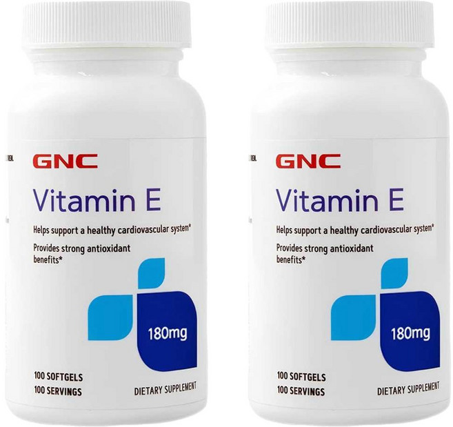 GNC 비타민 E 180mg 소프트젤, 100정, 2개