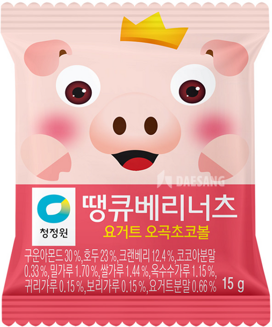 고삐 협력사청정원 땡큐베리너츠 요거트 오곡초코볼(15g X 30)