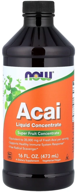 나우푸드 아사이 리퀴드 컨센트레이트 비건 글루텐 프리, 성인남녀공용, 액상, 1개, 473ml - 쿠팡