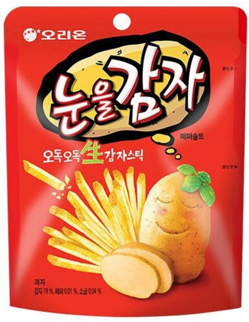 오독오독 생 감자스틱 눈을 감자, 96g, 4개