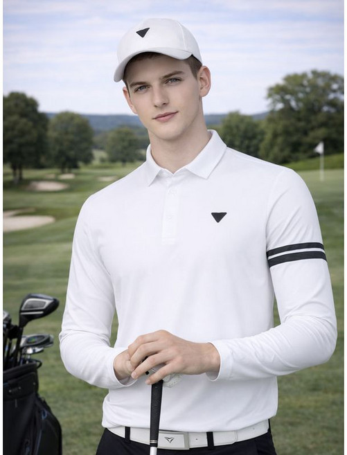 데니스골프 남성 스탠다드 베이직 긴팔카라티 NAQFMTS001