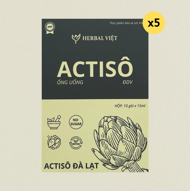 베트남 무설탕 아티소 앰플 스틱형 달랏 아티초크, 5박스, 150ml
