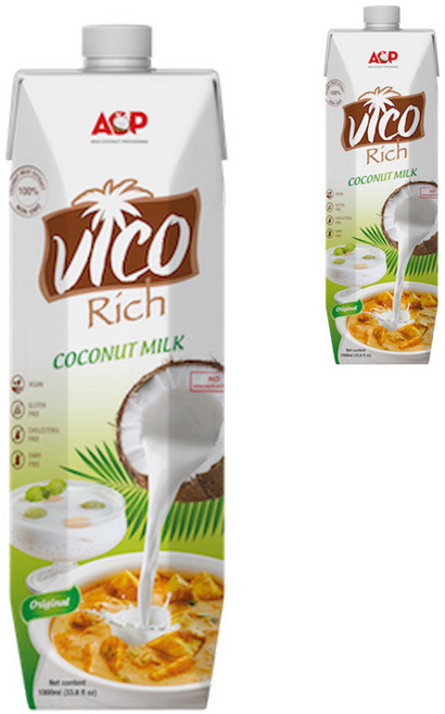 허니트리 리치 코코넛 밀크, 1L, 2개