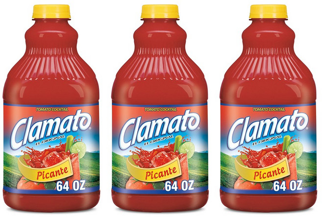 Clamato 클라마토 토마토 칵테일 주스 피칸테 1.89L 3개