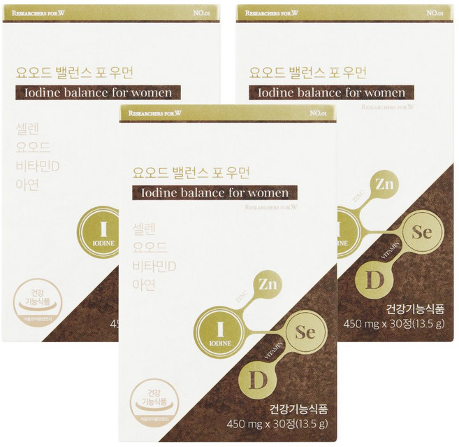리서쳐스 투비컷 요오드, 30정, 3개