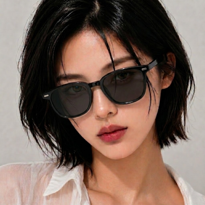 하나코코 패션 빅사이즈 변색 안경 선글라스 겸용 자외선 UV 99.99% 차단 블루라이트 차단 남녀공용