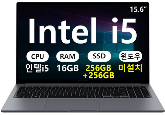 삼성 갤럭시북4 15.6 인텔 i5 학생용 사무용 가성비 노트북, NT750XGR-A51A, Free DOS, 16GB, 512GB, 그레이