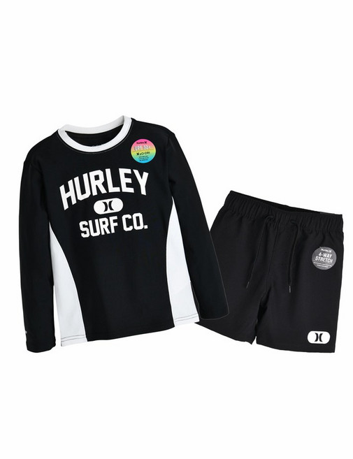 나이키키즈 헐리래쉬가드우븐팬츠세트 (주니어) H252ST311P 신상품 생존수영