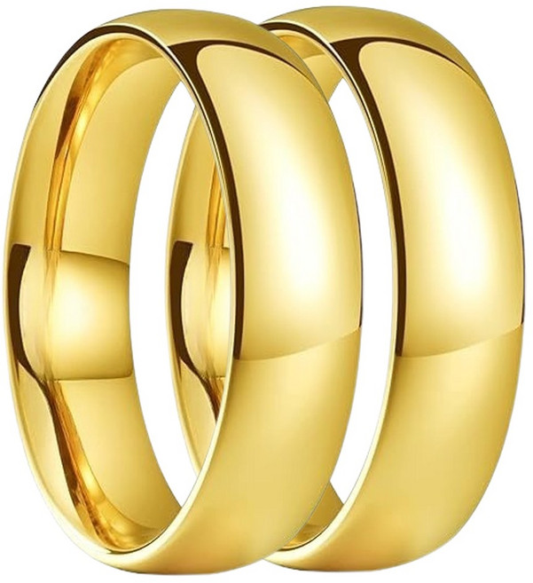 민크 티탸늄 스틸 써지컬 316L 스틸 6mm 더블 가락반지