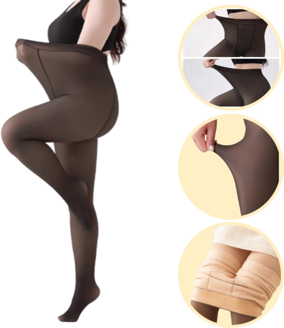올어바웃하나 빅사이즈 압축 기모 착시 스타킹