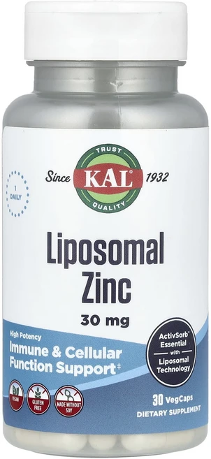 KAL 리포소말 아연 고효능 30mg 베지 캡슐 30정, KAL리포소말아연고효능30mg베지캡슐30정, 1개 - 쿠팡